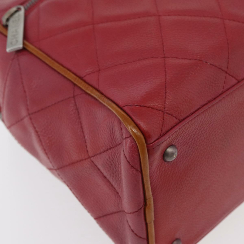 【日本直送】香奈兒波士頓包 魚子醬紋粉紅 CC Auth mr2346A-14