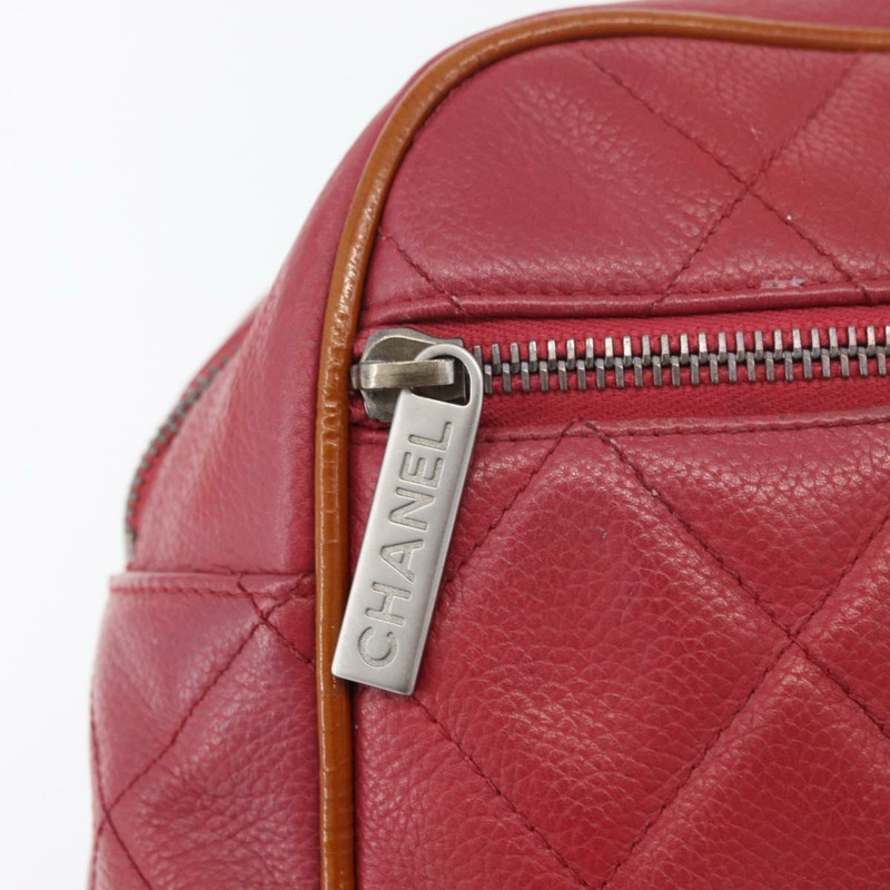 【日本直送】香奈兒波士頓包 魚子醬紋粉紅 CC Auth mr2346A-16