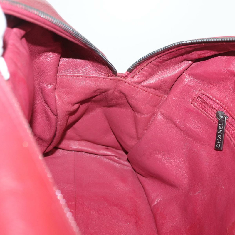 【日本直送】香奈兒波士頓包 魚子醬紋粉紅 CC Auth mr2346A-19