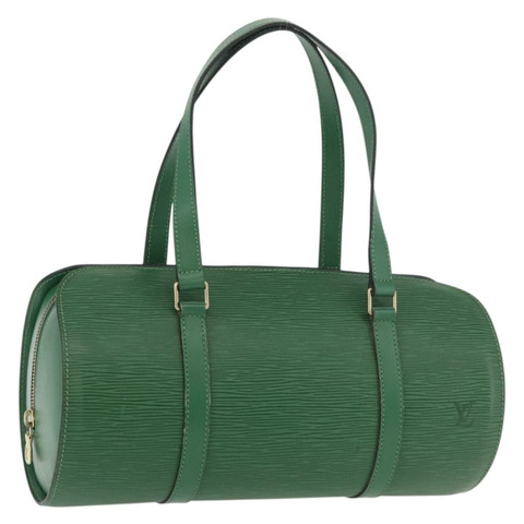 路易威登 Epi Soufflot 手提包綠色 M52224 LV 正品 mr2339A