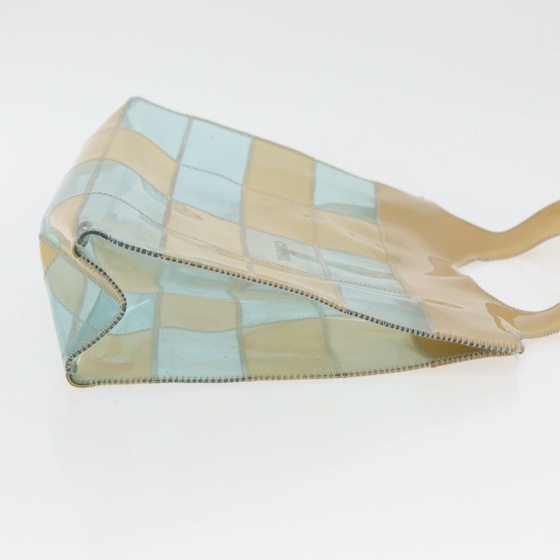 【日本直送】香奈兒 Choco Bar 手提包，藍色乙烯基材質，CC 認證，貨號 mr2370A-2