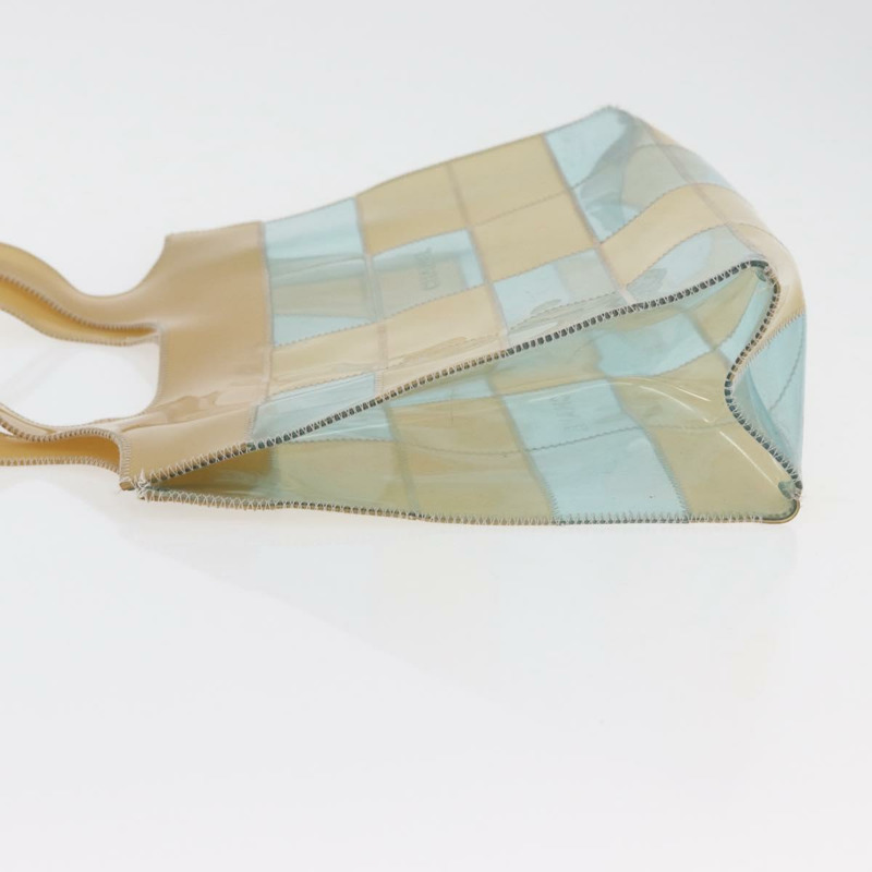 【日本直送】香奈兒 Choco Bar 手提包，藍色乙烯基材質，CC 認證，貨號 mr2370A-3