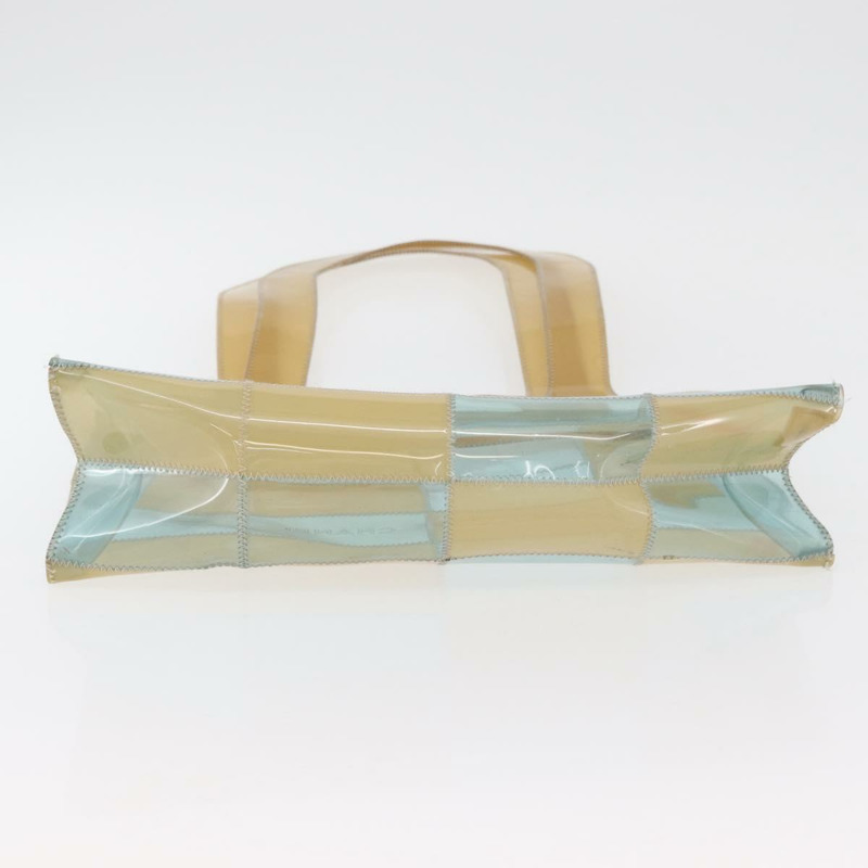 【日本直送】香奈兒 Choco Bar 手提包，藍色乙烯基材質，CC 認證，貨號 mr2370A-4