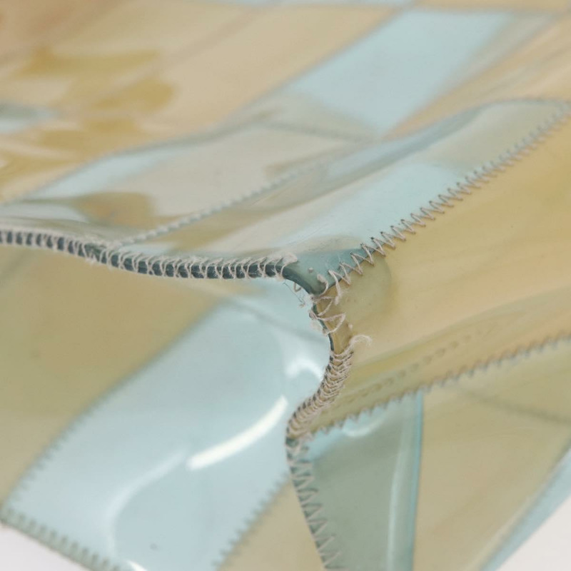 【日本直送】香奈兒 Choco Bar 手提包，藍色乙烯基材質，CC 認證，貨號 mr2370A-8