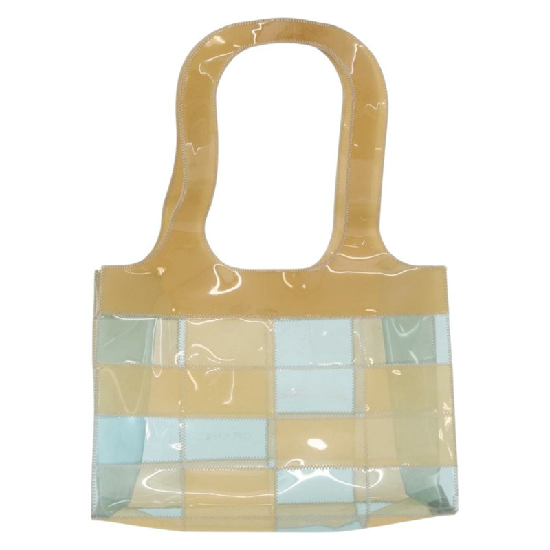 【日本直送】香奈兒 Choco Bar 手提包，藍色乙烯基材質，CC 認證，貨號 mr2370A-12