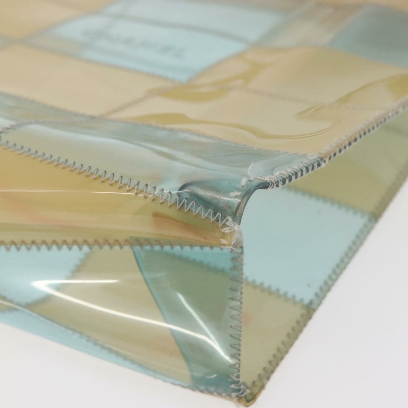 【日本直送】香奈兒 Choco Bar 手提包，藍色乙烯基材質，CC 認證，貨號 mr2370A-13