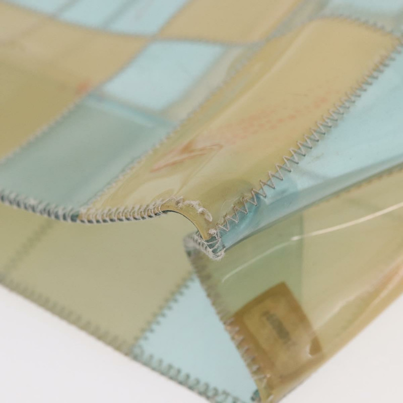 【日本直送】香奈兒 Choco Bar 手提包，藍色乙烯基材質，CC 認證，貨號 mr2370A-14