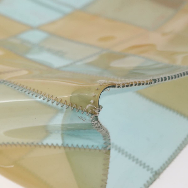 【日本直送】香奈兒 Choco Bar 手提包，藍色乙烯基材質，CC 認證，貨號 mr2370A-15