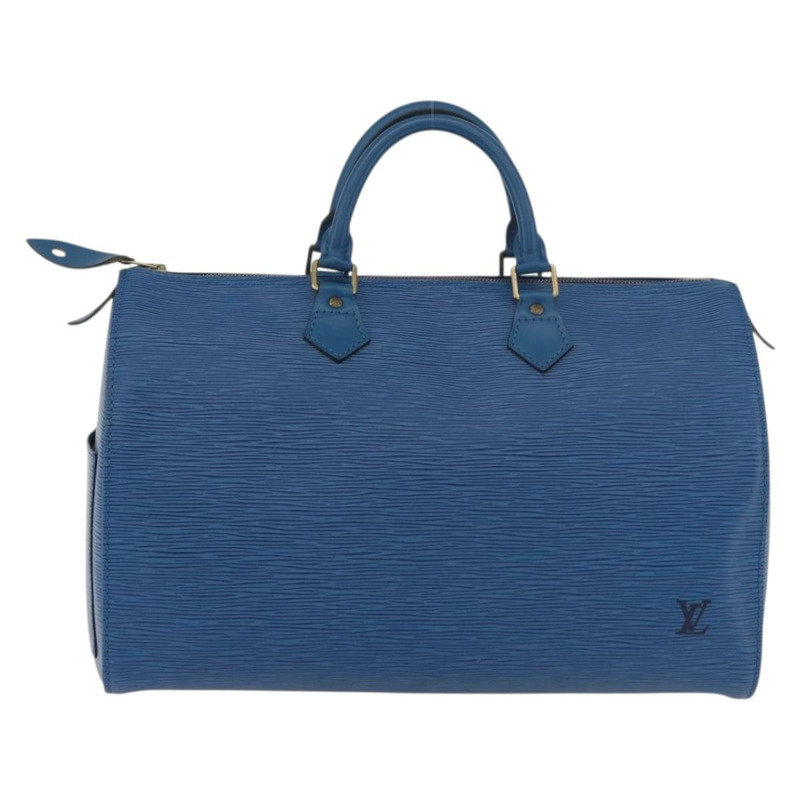 【日本直送】路易威登 Epi Speedy 35 手提包，托萊多藍，M42995，LV 正品，編號 176837A-1