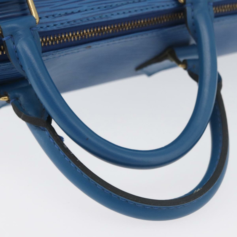 【日本直送】路易威登 Epi Speedy 35 手提包，托萊多藍，M42995，LV 正品，編號 176837A-7