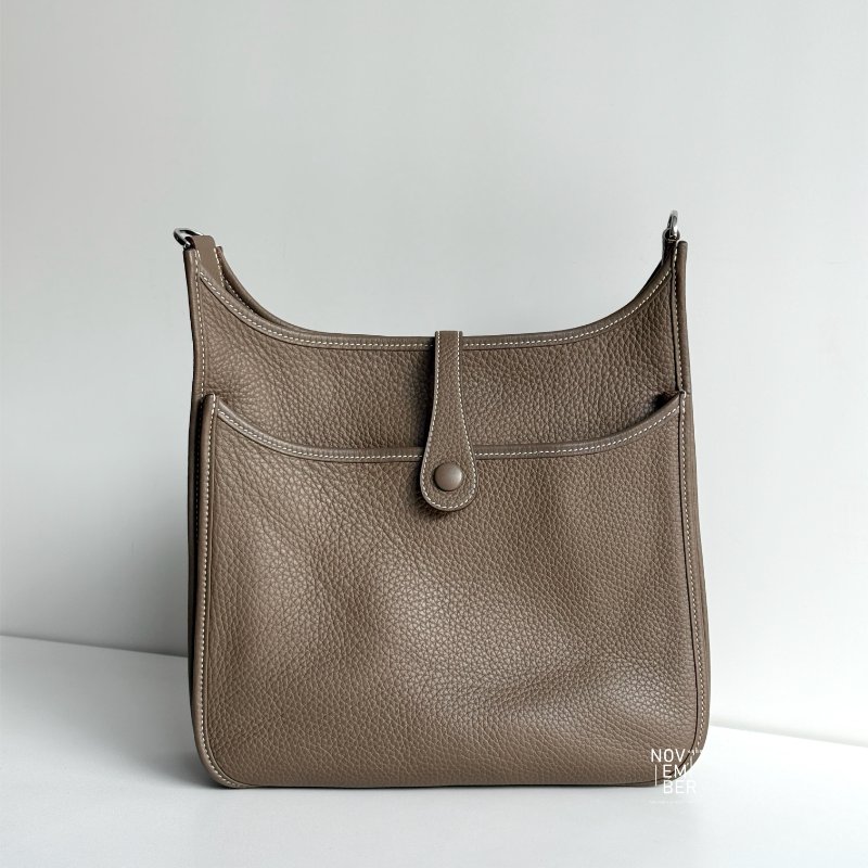 98新🆕 Hermès 愛馬仕 Evelyne 29 大象灰銀釦-5