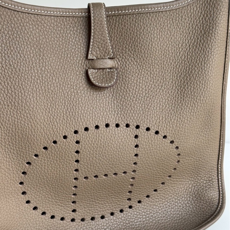 98新🆕 Hermès 愛馬仕 Evelyne 29 大象灰銀釦-7