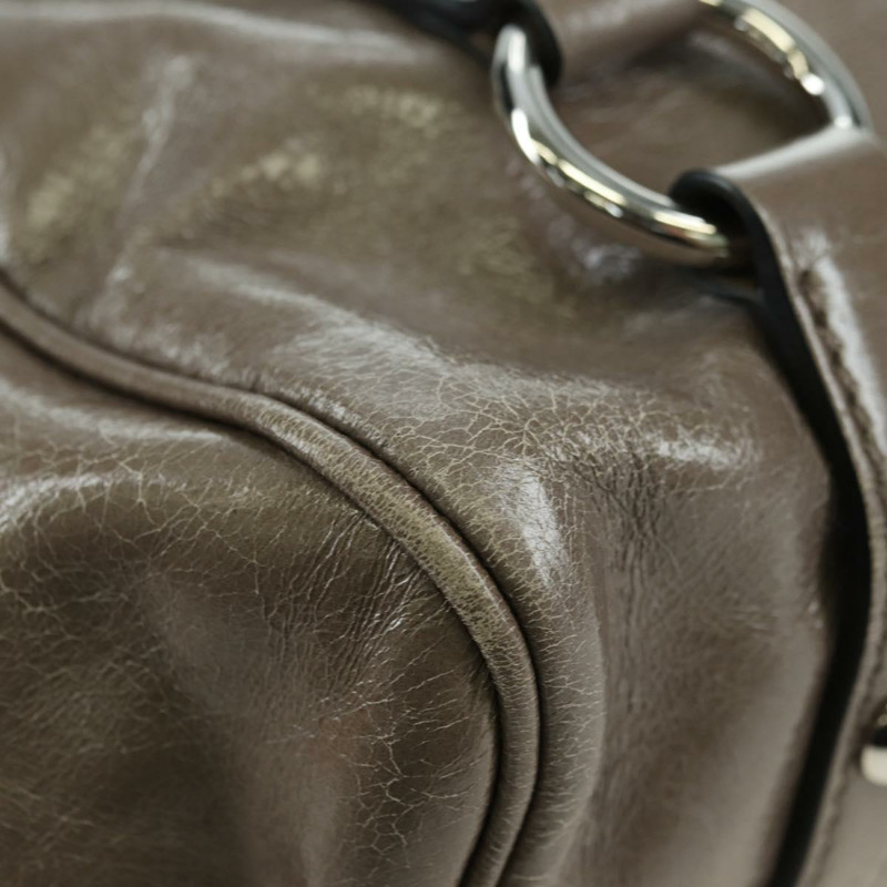 【日本直送】Miu Miu 手提包 真皮 兩用 棕色 銀色 正品 176201SAM-8