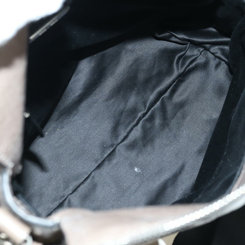 【日本直送】Miu Miu 手提包 真皮 兩用 棕色 銀色 正品 176201SAM-9