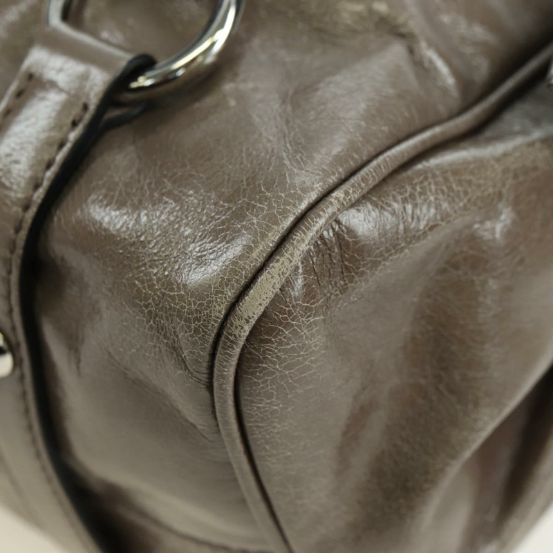 【日本直送】Miu Miu 手提包 真皮 兩用 棕色 銀色 正品 176201SAM-15