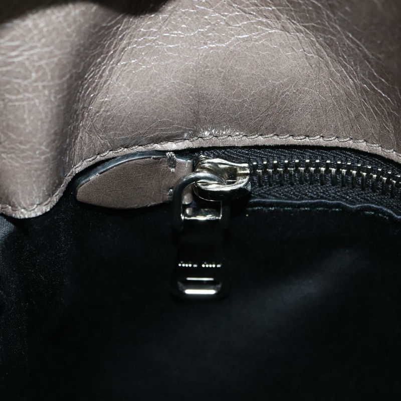 【日本直送】Miu Miu 手提包 真皮 兩用 棕色 銀色 正品 176201SAM-23