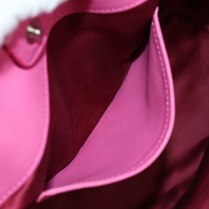 【日本直送】Miu Miu Matelasse 水晶手提包 皮革 兩用 粉紅色銀色 RN0896 正品 am11397M-25