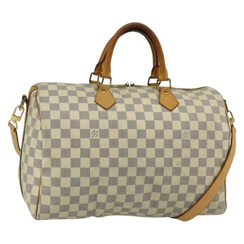 路易威登 Damier Azur Speedy Bandouliere 35 手提包 N41372 LV Auth 175852
