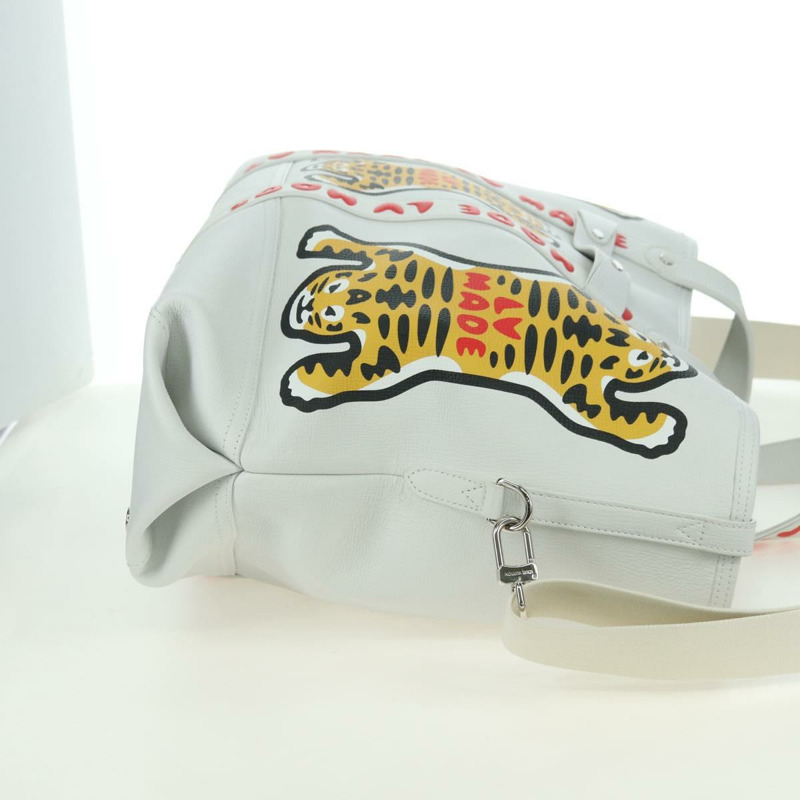 【日本直送】路易威登 LV MADE NIGO 拉桿手提包 白色皮革 M59366 正品 176973SM-3