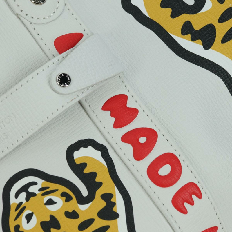 【日本直送】路易威登 LV MADE NIGO 拉桿手提包 白色皮革 M59366 正品 176973SM-19