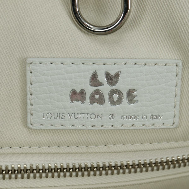 【日本直送】路易威登 LV MADE NIGO 拉桿手提包 白色皮革 M59366 正品 176973SM-24