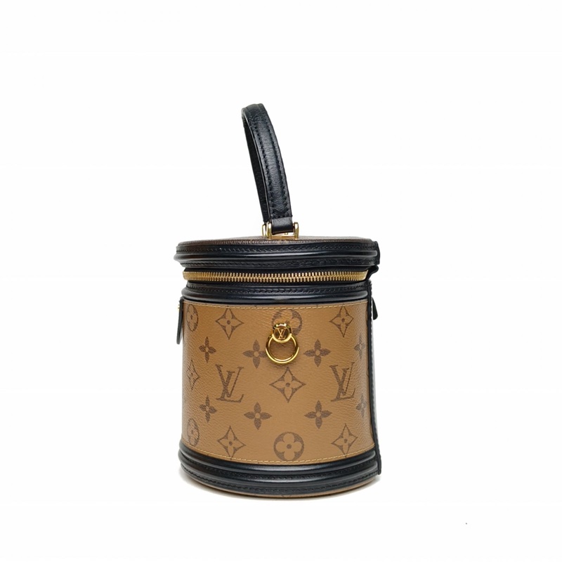 LOUIS VUITTON CANNES圓桶包拼色PVC2018老花肩背包-1