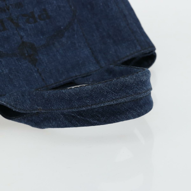 【日本直送】PRADA Canapa MM 手提包 牛仔藍 金色 正品 ep14070A-6