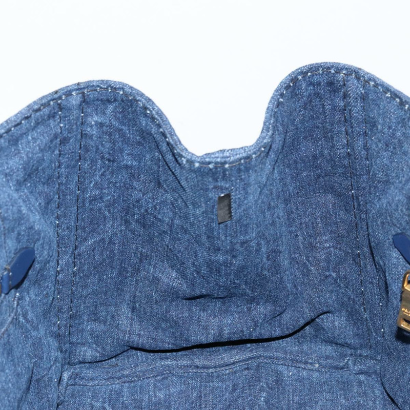 【日本直送】PRADA Canapa MM 手提包 牛仔藍 金色 正品 ep14070A-19