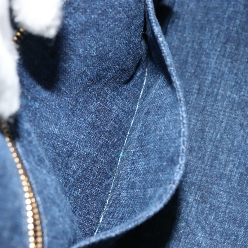 【日本直送】PRADA Canapa MM 手提包 牛仔藍 金色 正品 ep14070A-22