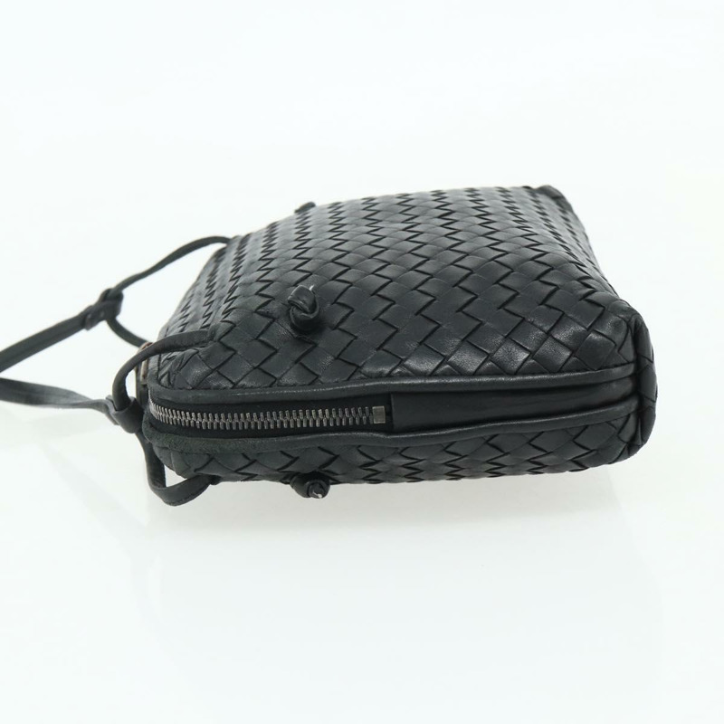 【日本直送】BOTTEGA VENETA INTRECCIATO 皮革肩包 黑色 245354 正品 ep14263A-2