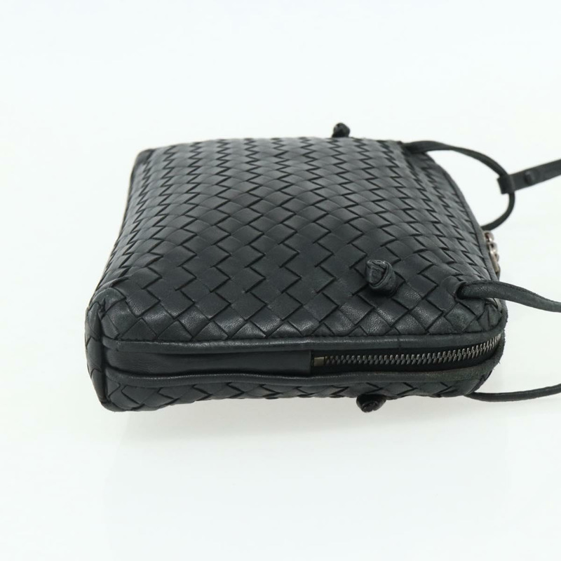 【日本直送】BOTTEGA VENETA INTRECCIATO 皮革肩包 黑色 245354 正品 ep14263A-3