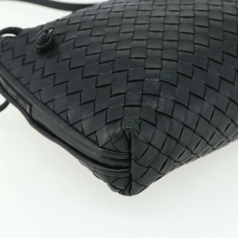 【日本直送】BOTTEGA VENETA INTRECCIATO 皮革肩包 黑色 245354 正品 ep14263A-13