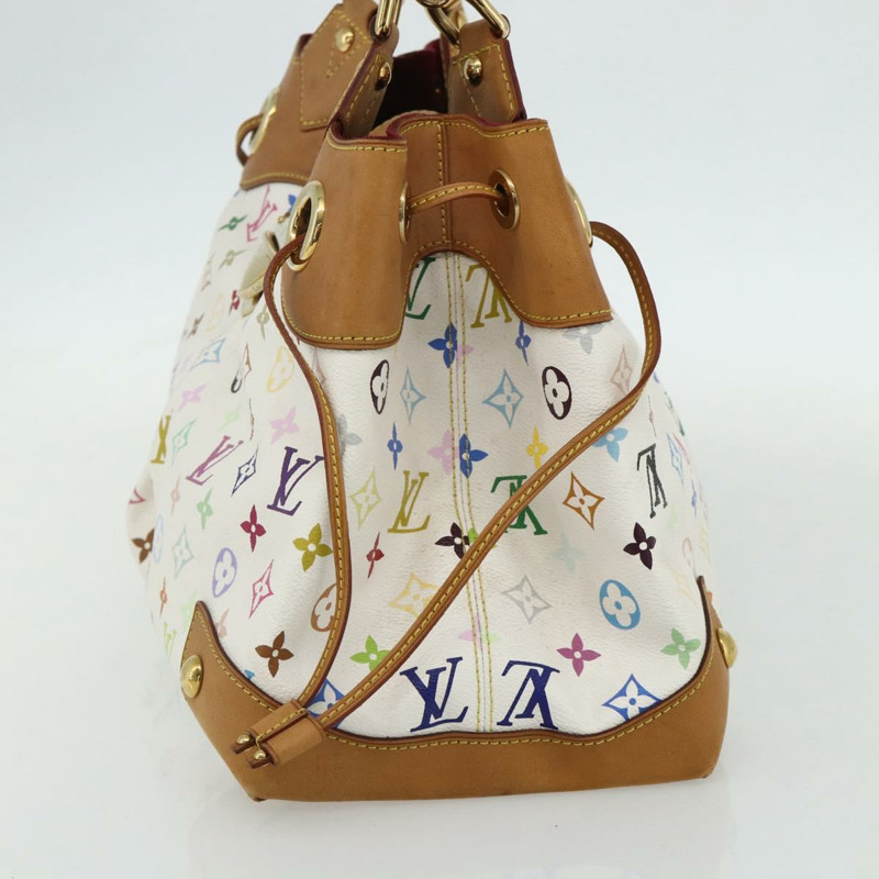 【日本直送】路易威登 Monogram Multicolor Ursula 手提包 白色 M40123 LV Auth ep14291V-3