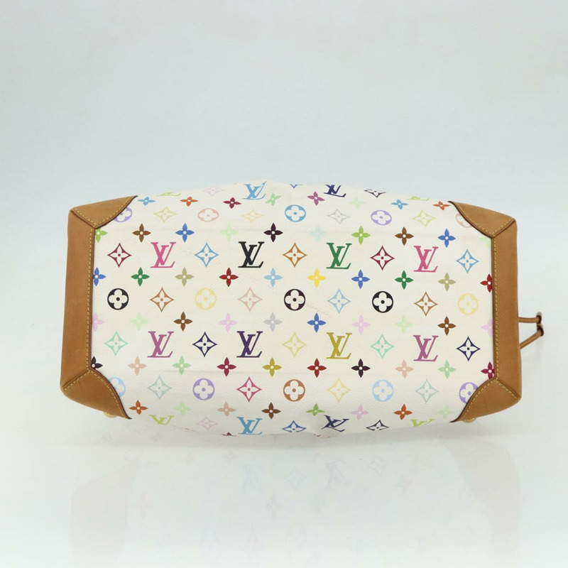 【日本直送】路易威登 Monogram Multicolor Ursula 手提包 白色 M40123 LV Auth ep14291V-4