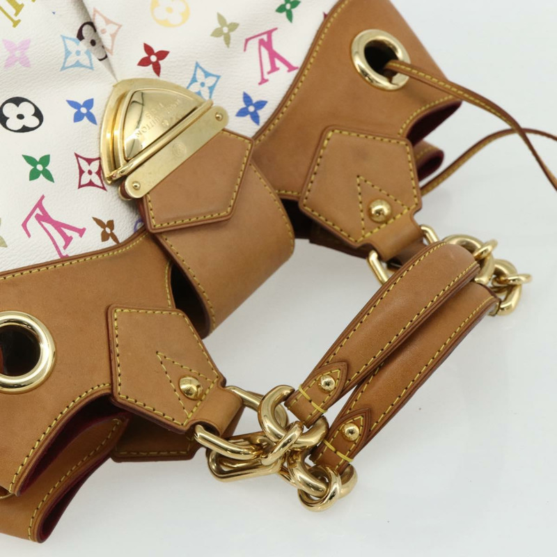 【日本直送】路易威登 Monogram Multicolor Ursula 手提包 白色 M40123 LV Auth ep14291V-6