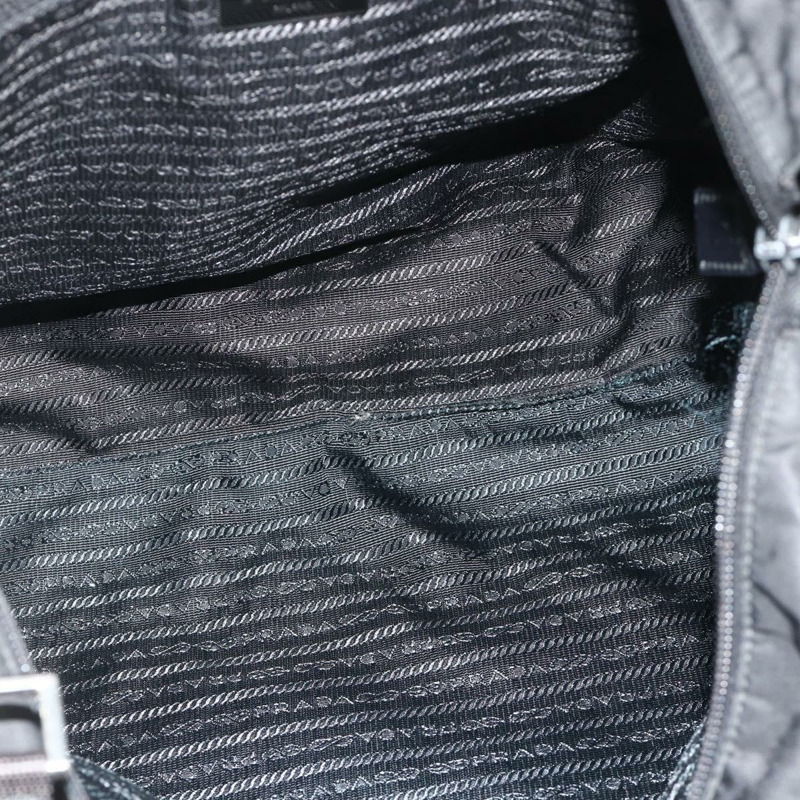 【日本直送】PRADA 尼龍雙肩手提包 黑色 銀色 正品 ep14390A-10