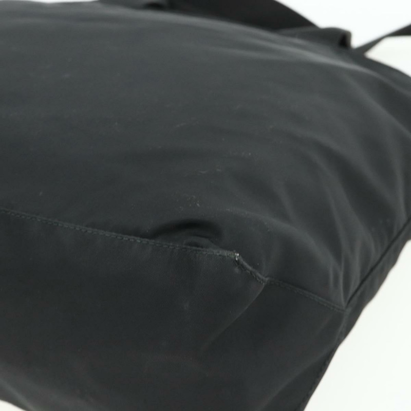 【日本直送】PRADA 尼龍雙肩手提包 黑色 銀色 正品 ep14390A-17