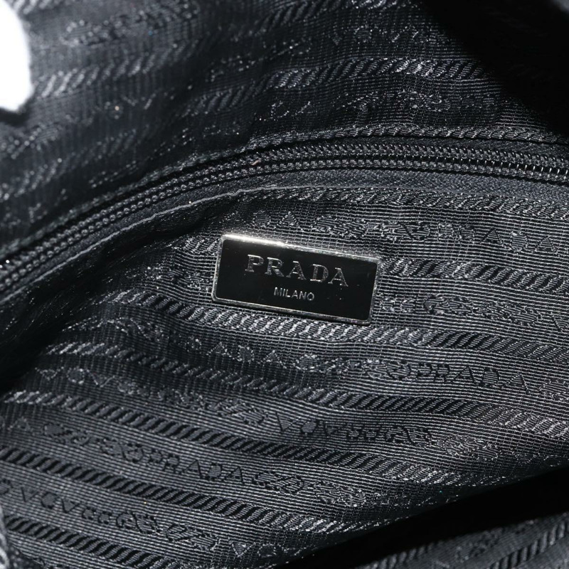 【日本直送】PRADA 尼龍雙肩手提包 黑色 銀色 正品 ep14390A-20