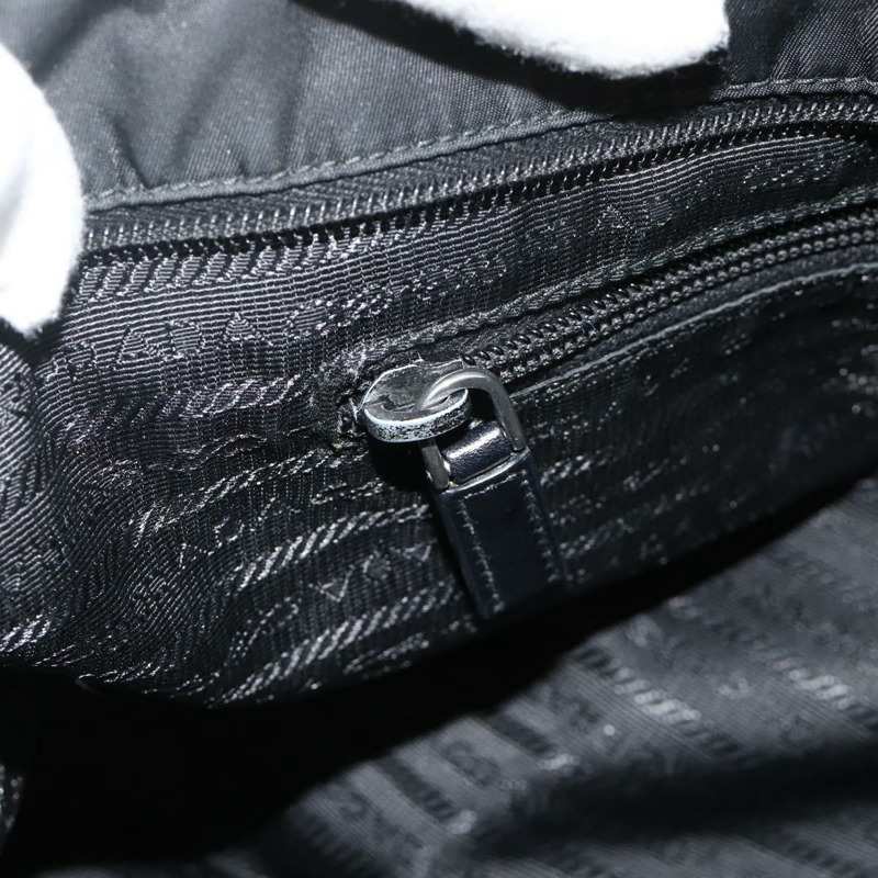 【日本直送】PRADA 尼龍雙肩手提包 黑色 銀色 正品 ep14390A-23