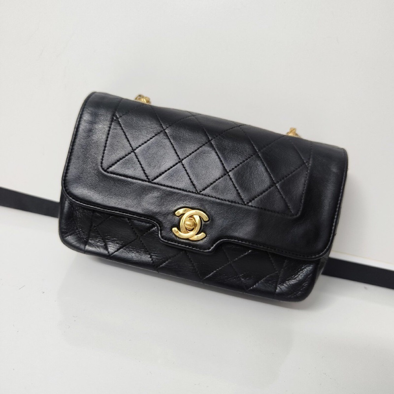 【中古貴氣🤎全網最低價】Chanel香奈兒mini雕花鏈戴妃-3