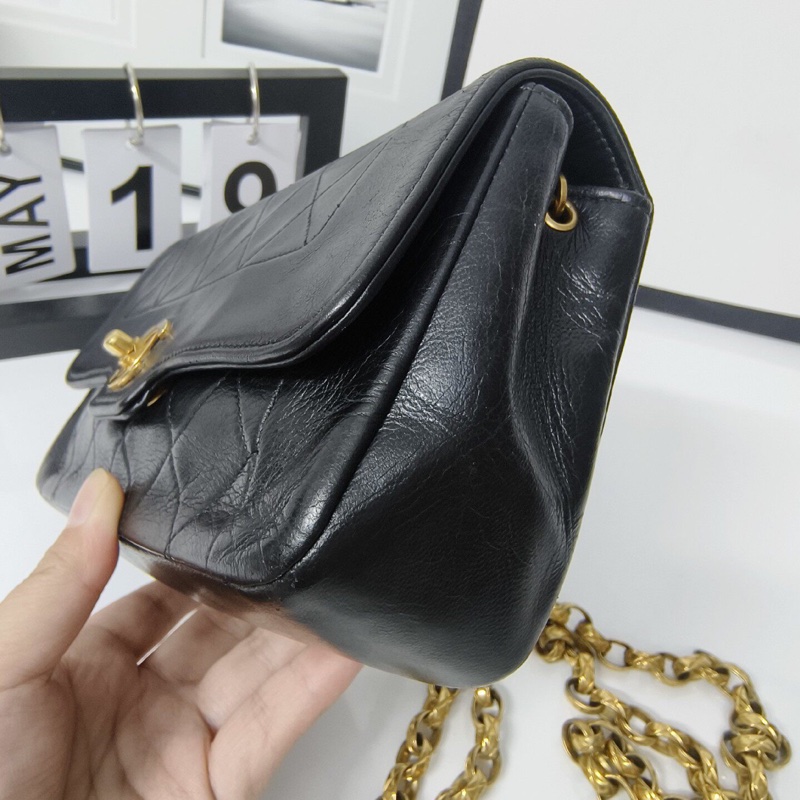 【中古貴氣🤎全網最低價】Chanel香奈兒mini雕花鏈戴妃-5