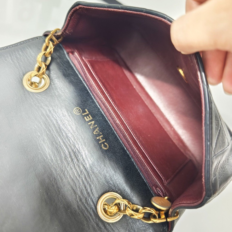 【中古貴氣🤎全網最低價】Chanel香奈兒mini雕花鏈戴妃-10