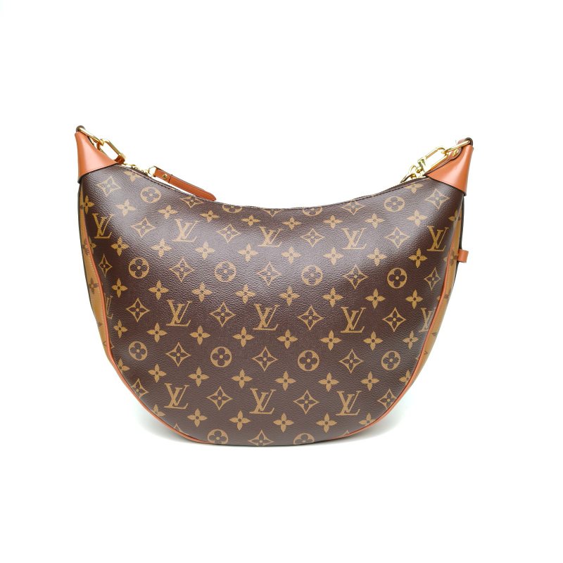 LOUIS VUITTON LoopHobo大豌豆月亮包老花PVC晶片肩背包-2