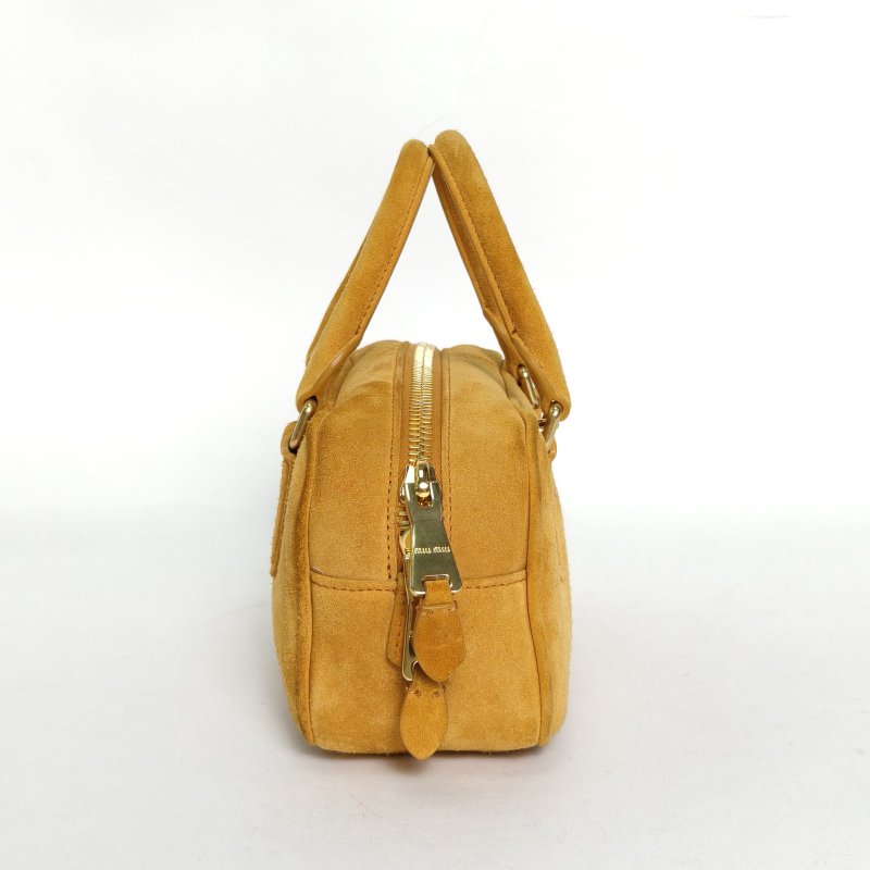 MIU MIU 黃色麂皮Arcadie小號22肩背包-1