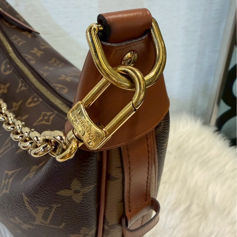 ［ 時髦大包 ］LV Loop Hobo 老花彎月包 晶片款-8