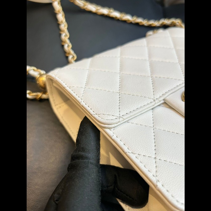 Chanel pearl mini square-11
