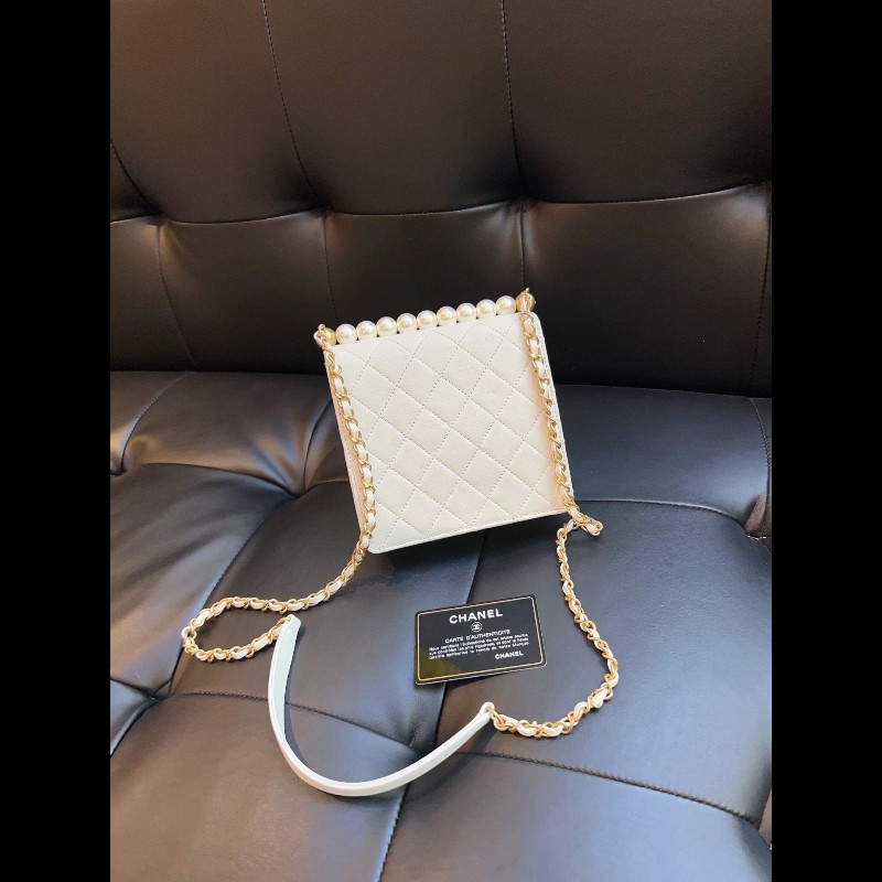 Chanel pearl mini square-19