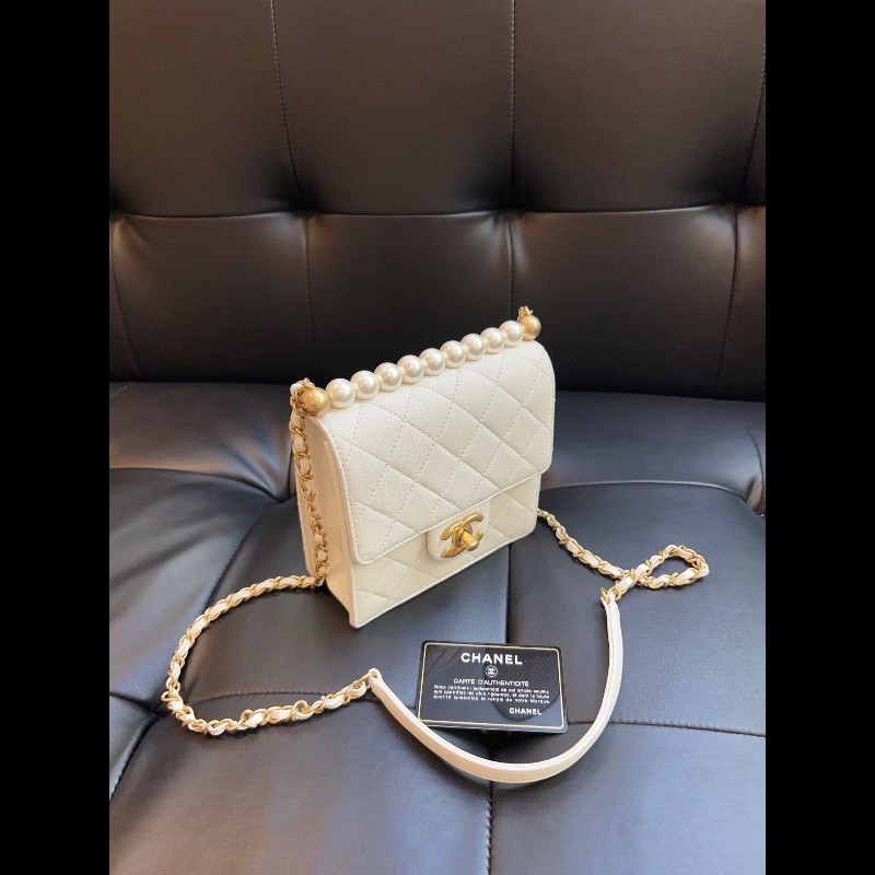 Chanel pearl mini square-21