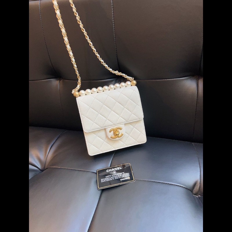 Chanel pearl mini square-25