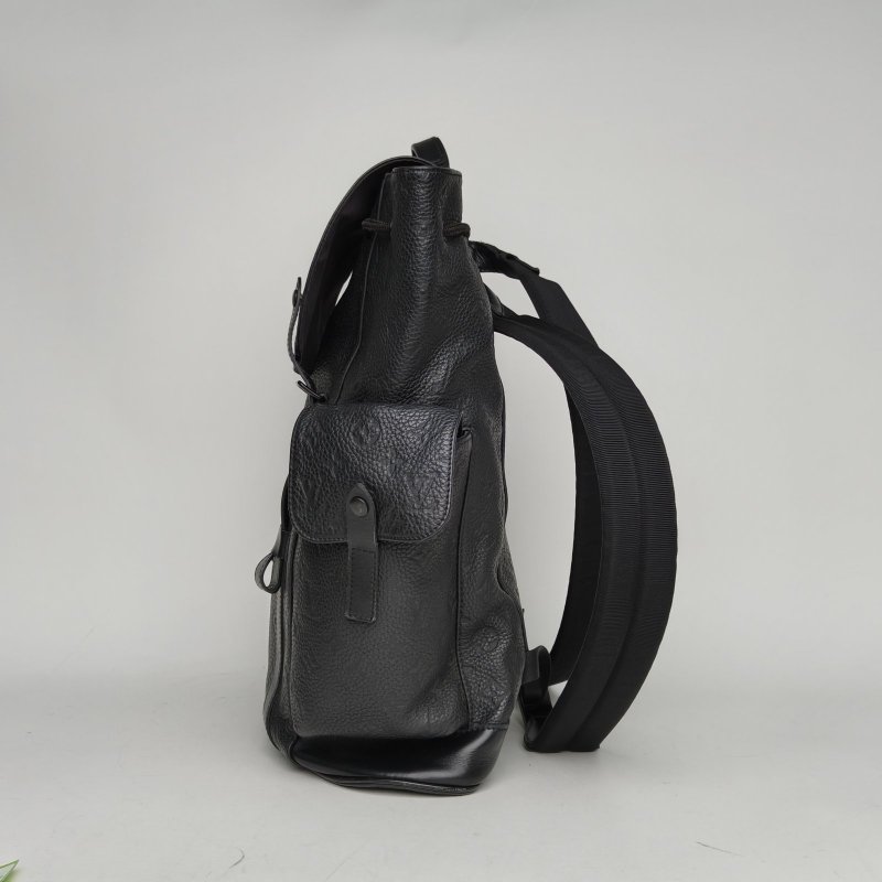 LOUIS VUITTON Christopher雙肩包黑色牛皮2019肩背包-1